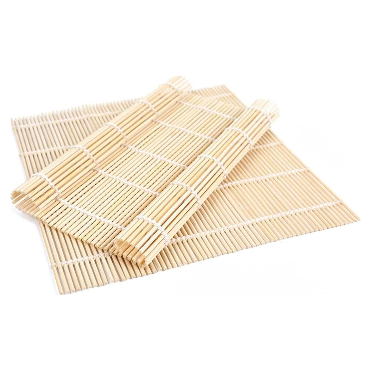 Paquete de 2 Esteras de Bambú BZG para Sushi 24x24 cm