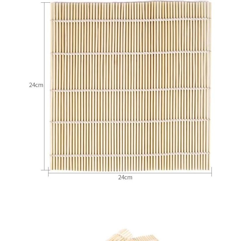 Paquete de 2 Esteras de Bambú BZG para Sushi 24x24 cm
