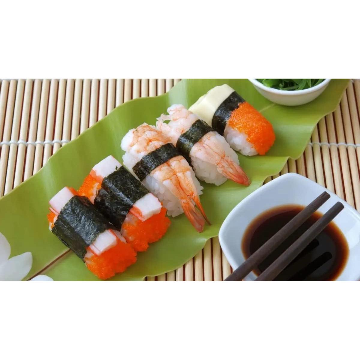 Paquete de 2 Esteras de Bambú BZG para Sushi 24x24 cm