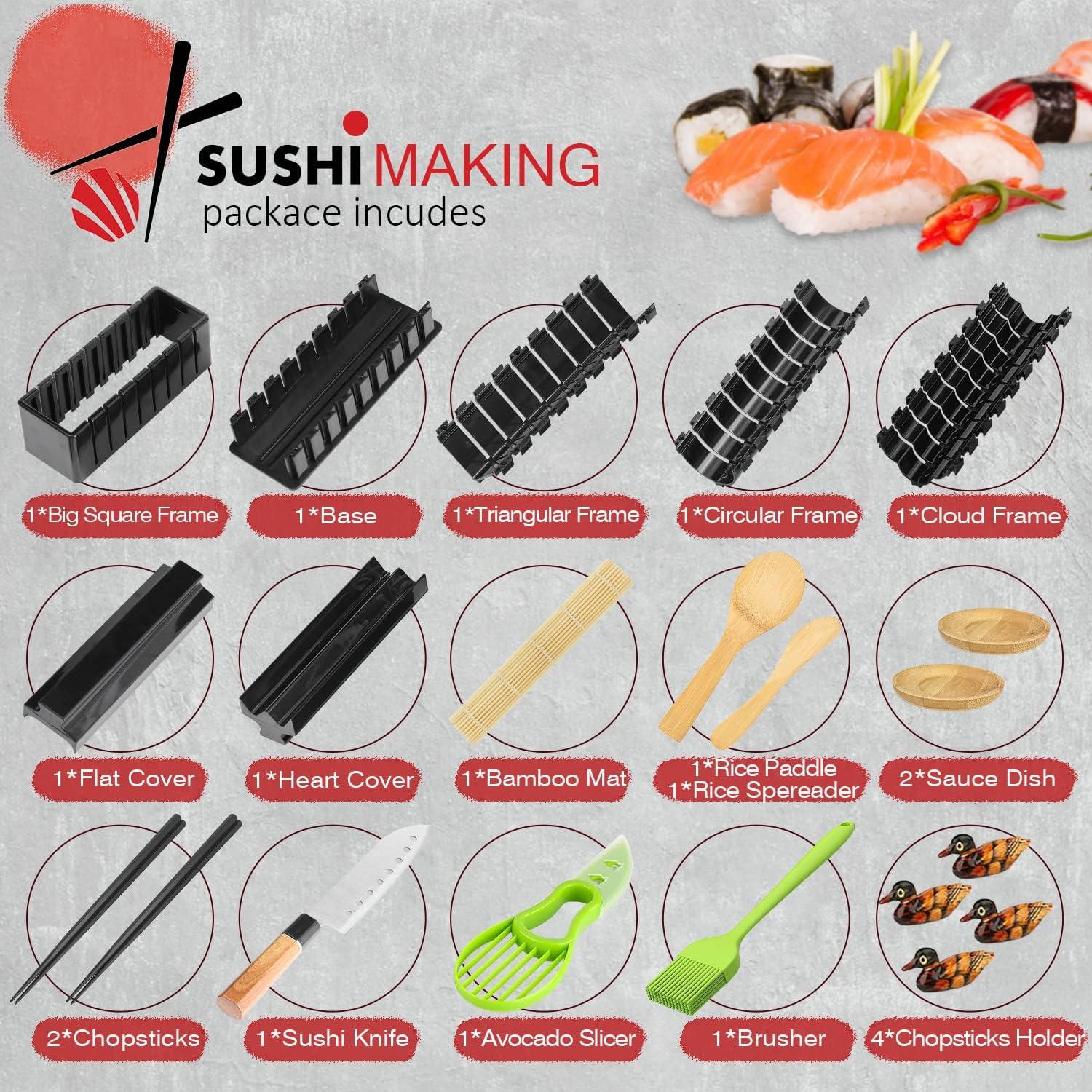 Kit de Hacer Sushi 21 Pcs MLRYH - Herramientas para Principiantes