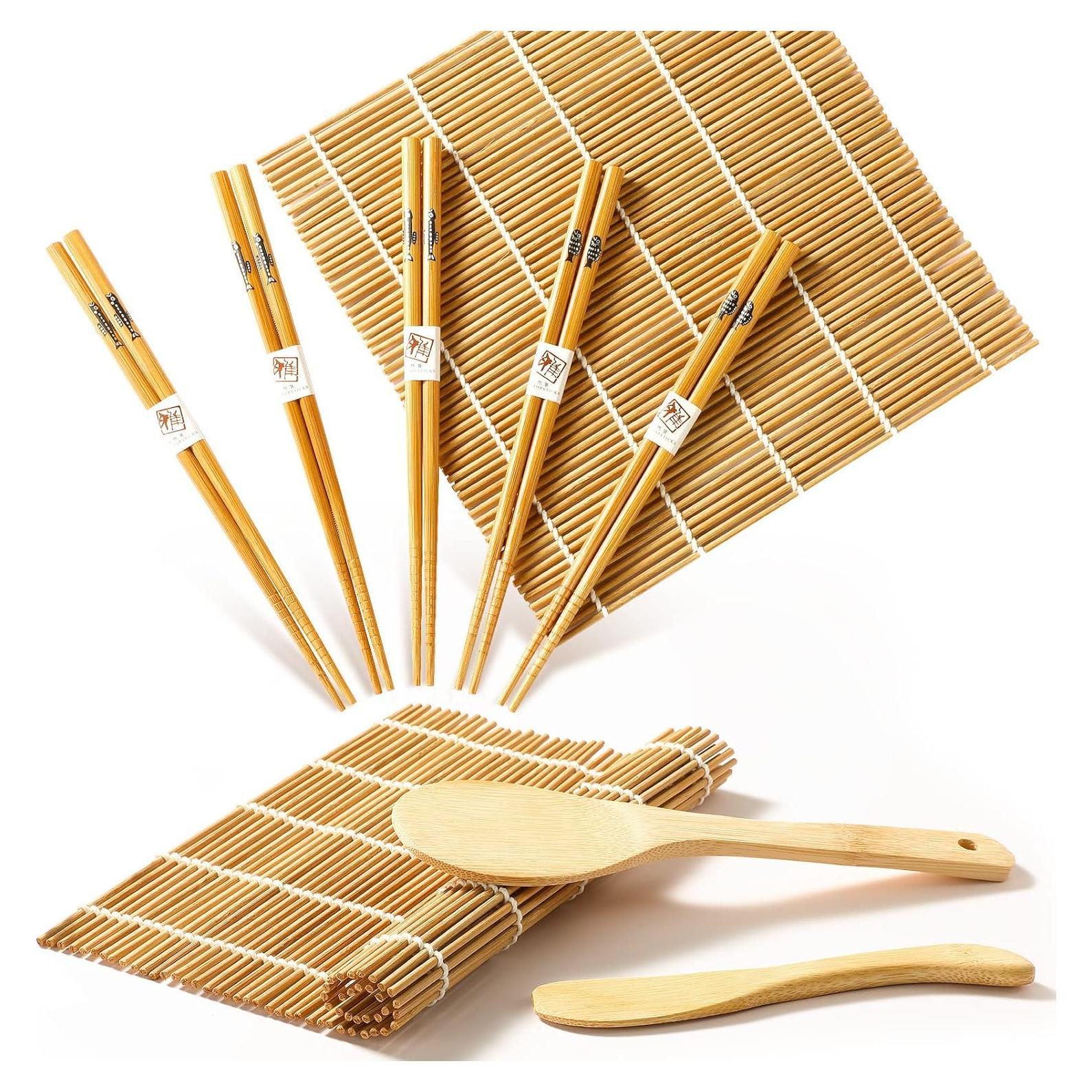 Kit de Hacer Sushi Delamu con 2 Alfombrillas y Utensilios