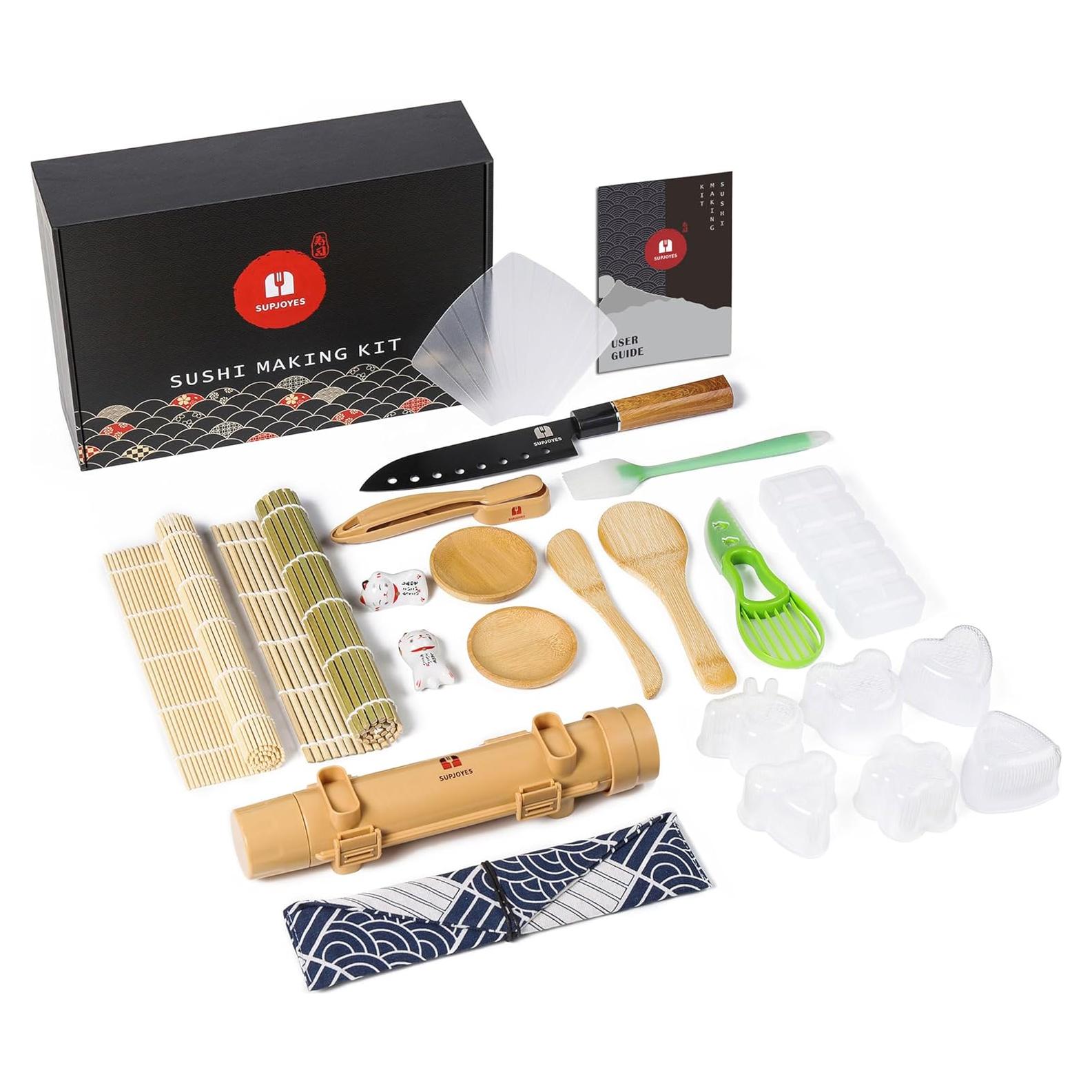 Kit de Hacer Sushi SUPJOYES 27 Piezas para Principiantes