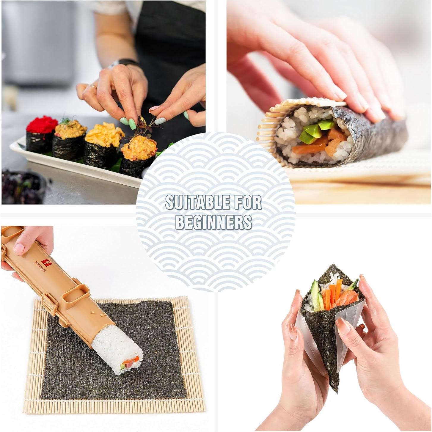 Kit de Hacer Sushi SUPJOYES 27 Piezas para Principiantes
