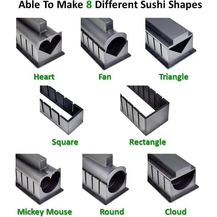 Kit de Hacer Sushi LOVE CHORE 19 Piezas Molde Corazón