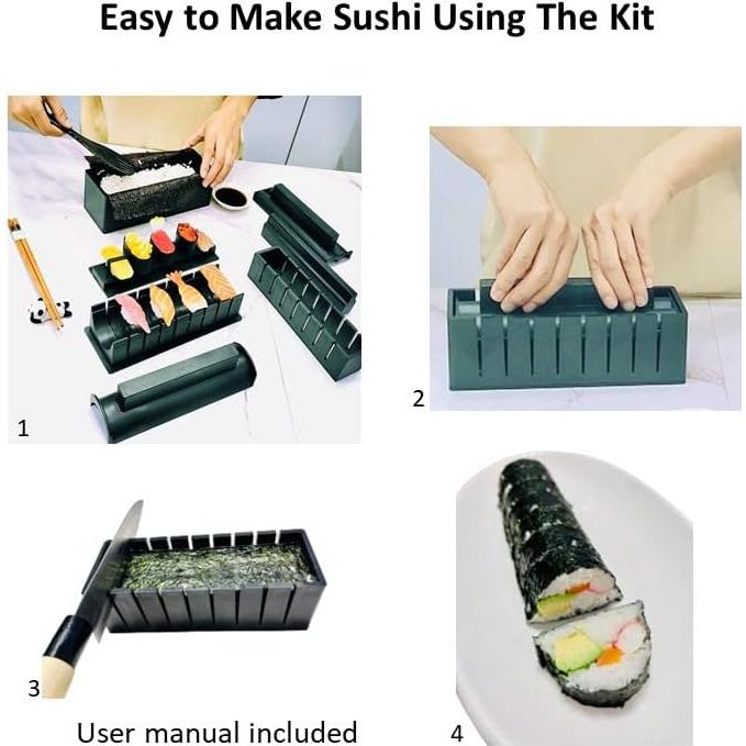 Kit de Hacer Sushi LOVE CHORE 19 Piezas Molde Corazón