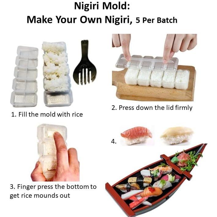 Kit de Hacer Sushi LOVE CHORE 19 Piezas Molde Corazón