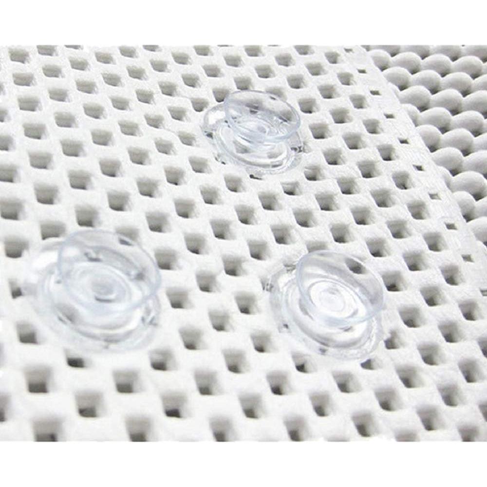 Alfombrilla de Baño Antideslizante Elaine Karen 91x43 cm Blanca