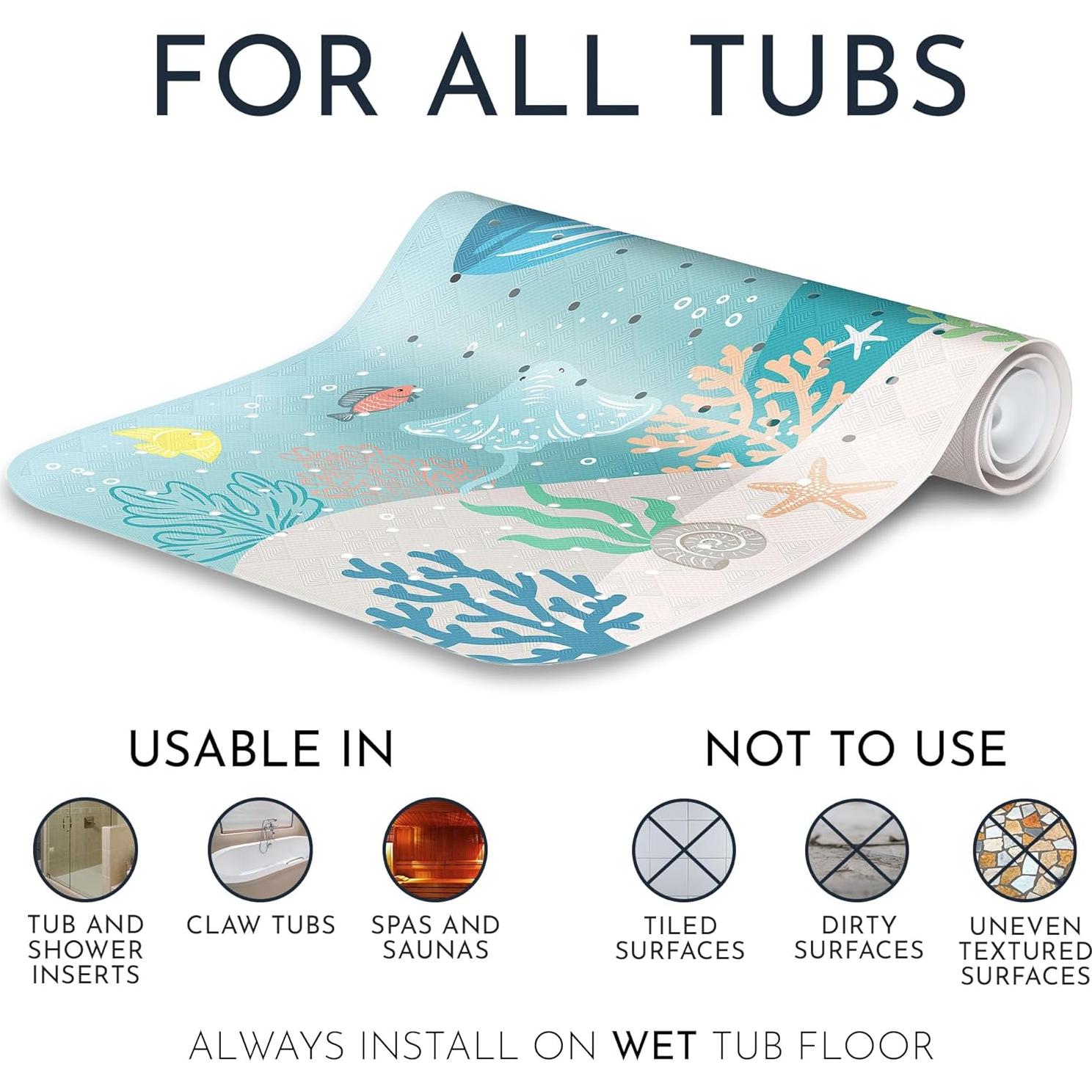 Alfombrilla de Baño Antideslizante Homerella 101x41 cm