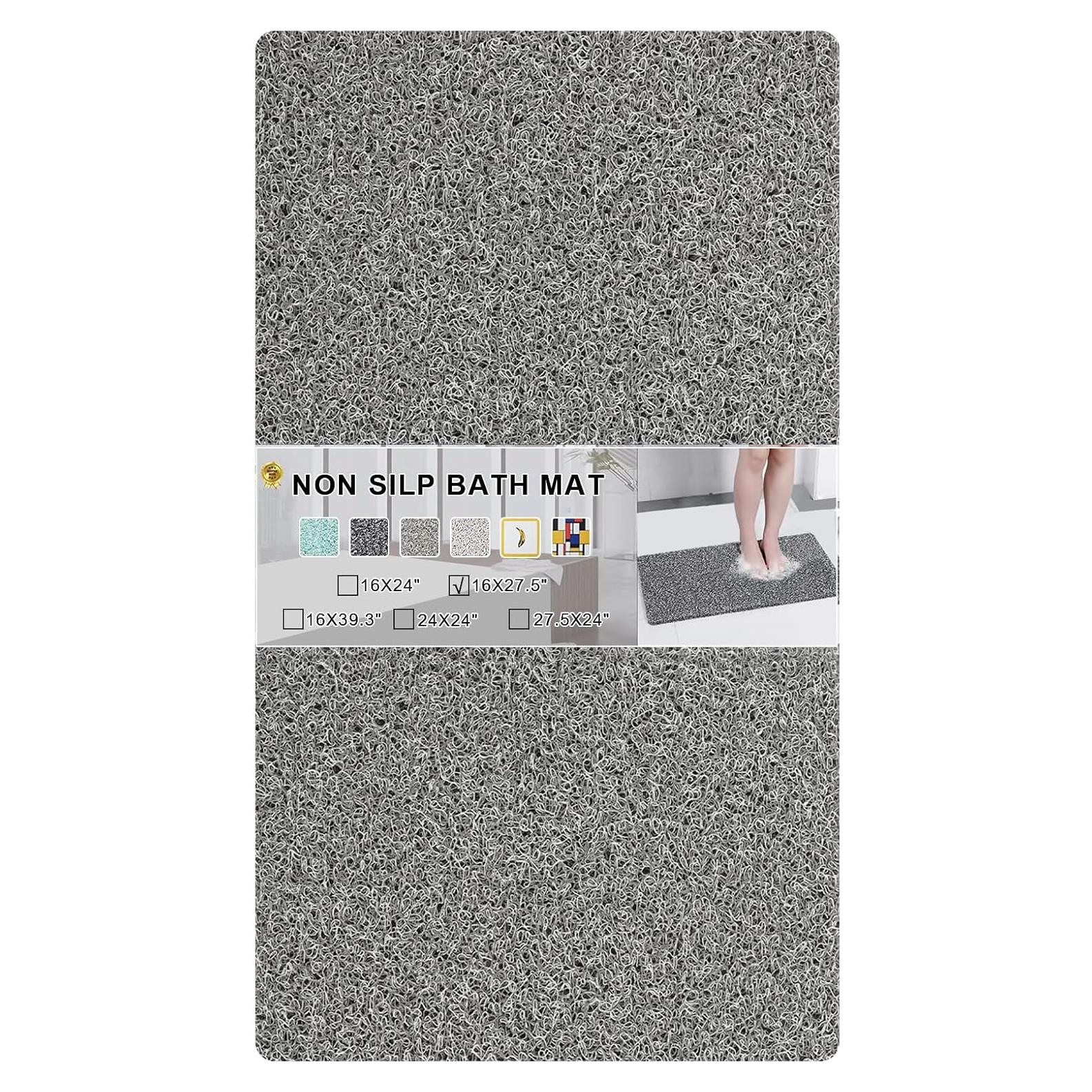 Alfombra de Baño Antideslizante Rzoysia Gris 40x68 cm