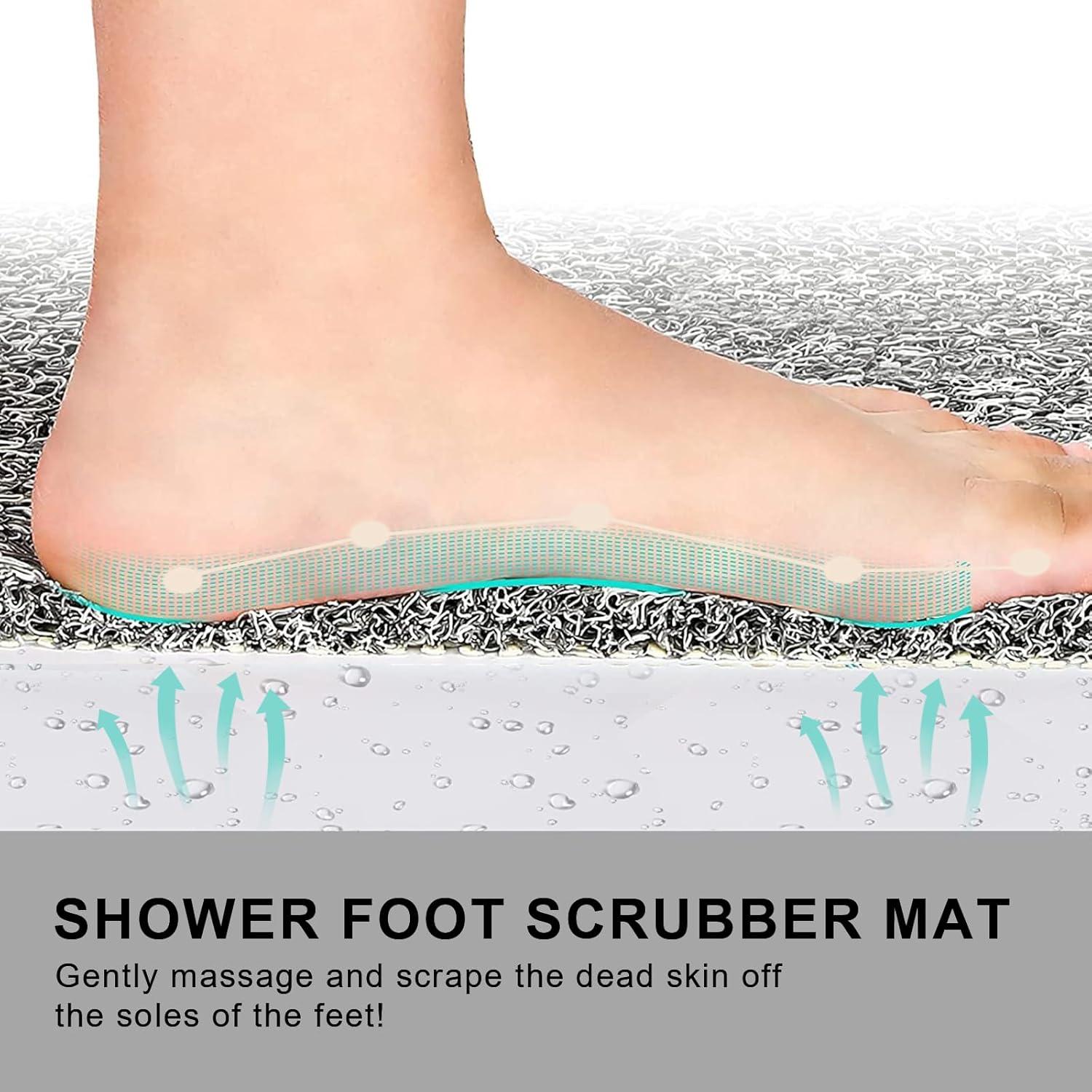 Alfombra de Baño Antideslizante Rzoysia Gris 40x68 cm