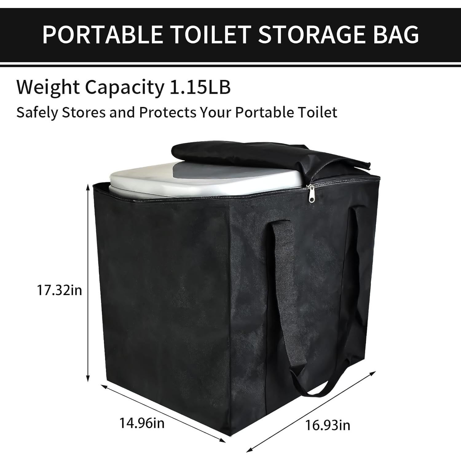 Bolsa de Inodoro Portátil Mupera 20.1L para Camping y RV