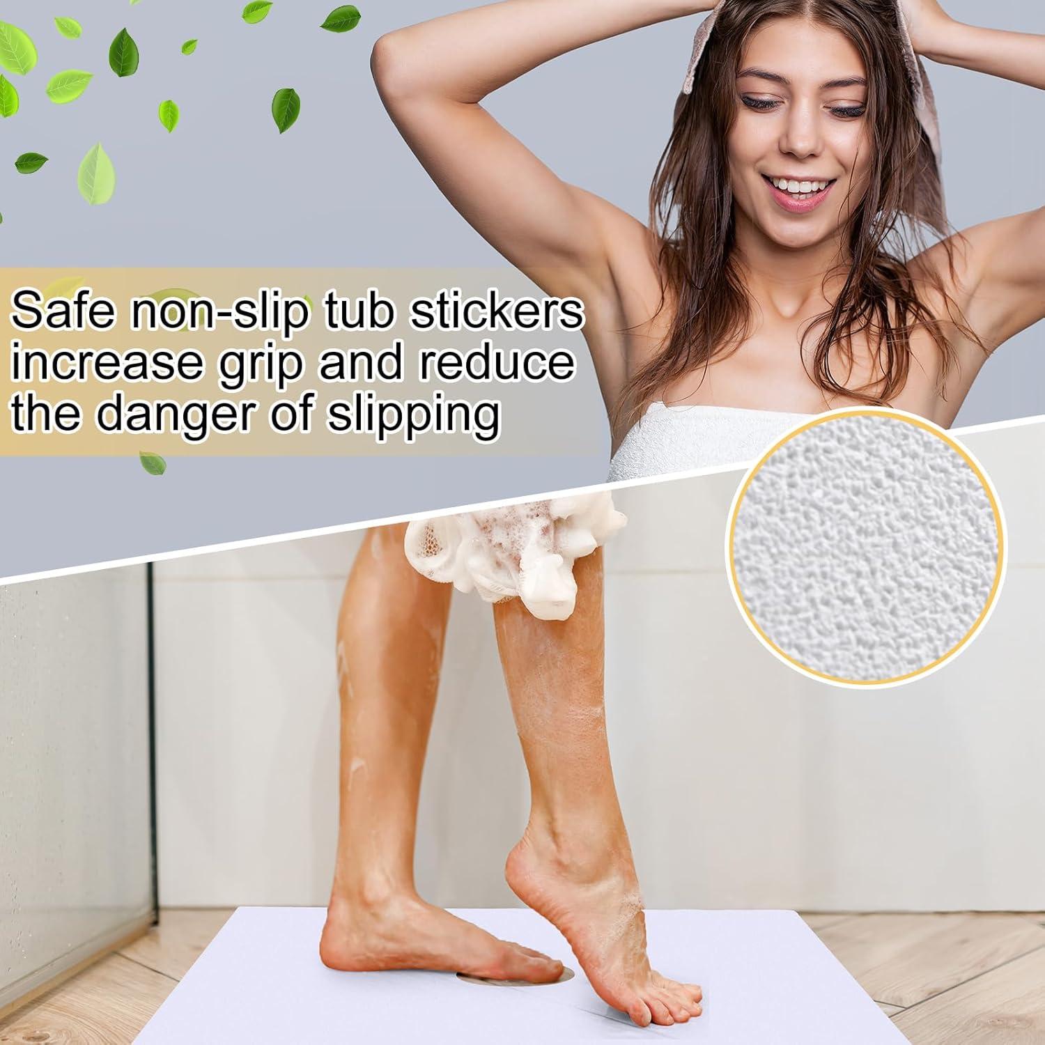 Mat de baño antideslizante Dunzoom 54x54 cm blanco con agujero