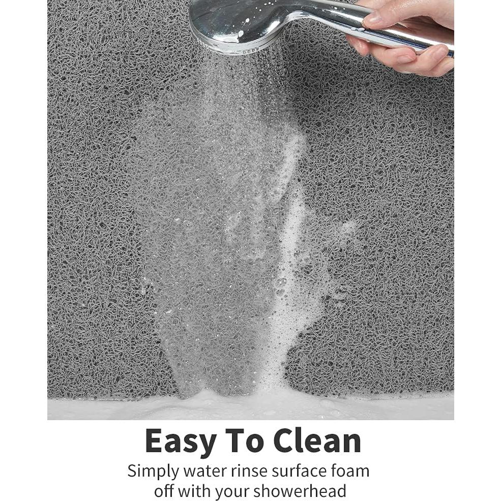 Alfombra de Ducha Antideslizante Tchdio 61x61 cm Gris