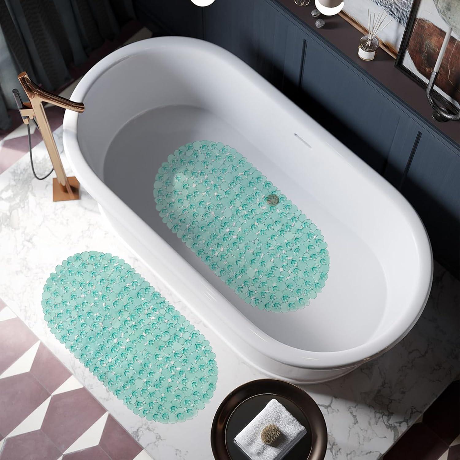 Alfombrilla de Baño Antideslizante Vannokor Verde 68x36 cm