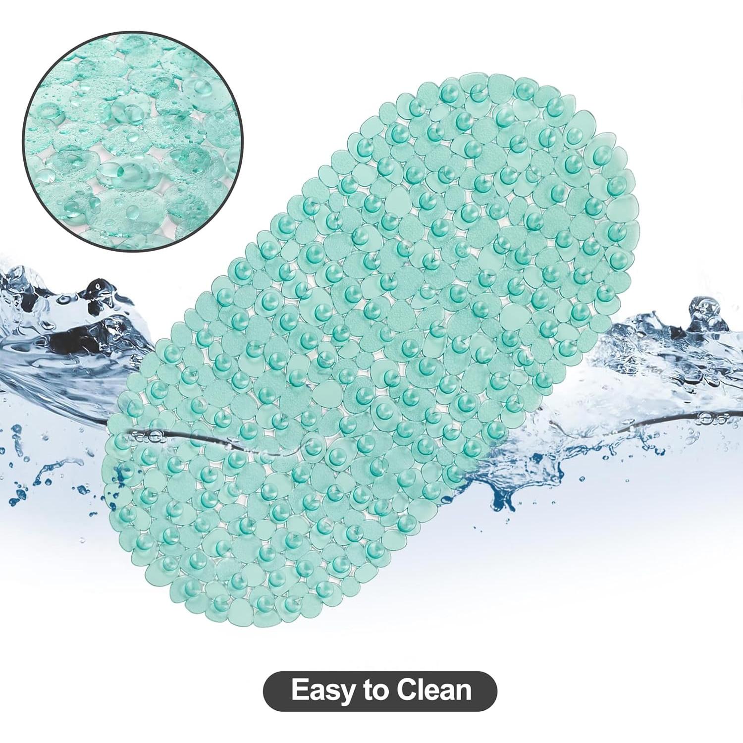 Alfombrilla de Baño Antideslizante Vannokor Verde 68x36 cm