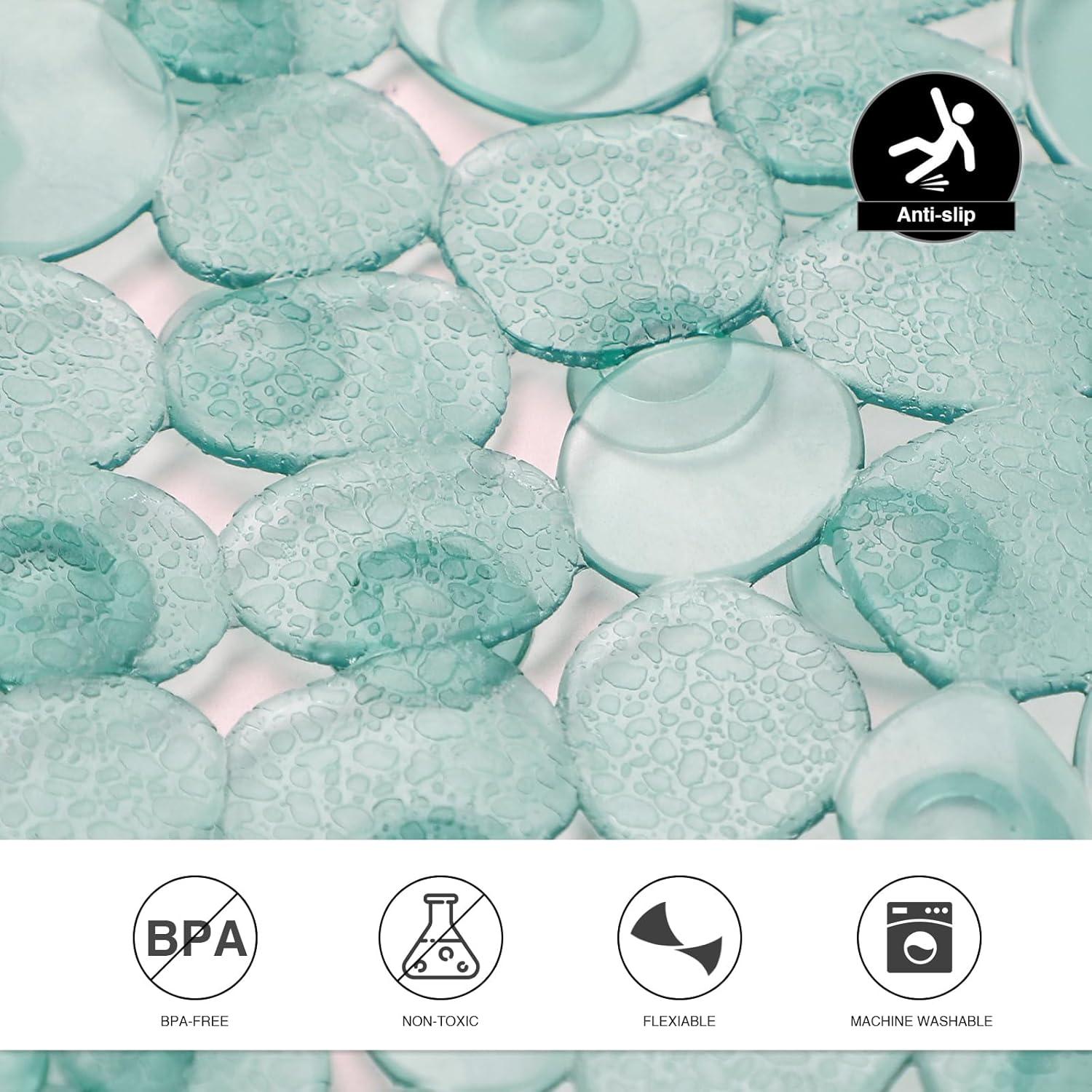 Alfombrilla de Baño Antideslizante Vannokor Verde 68x36 cm