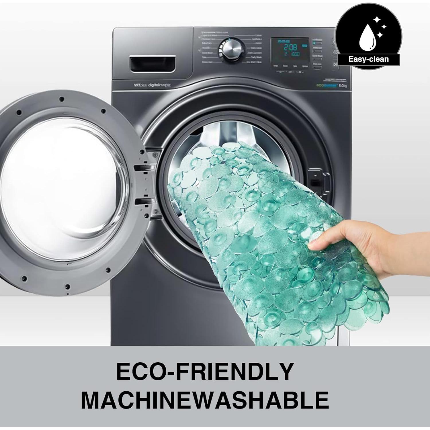 Alfombrilla de Baño Antideslizante Vannokor Verde 68x36 cm