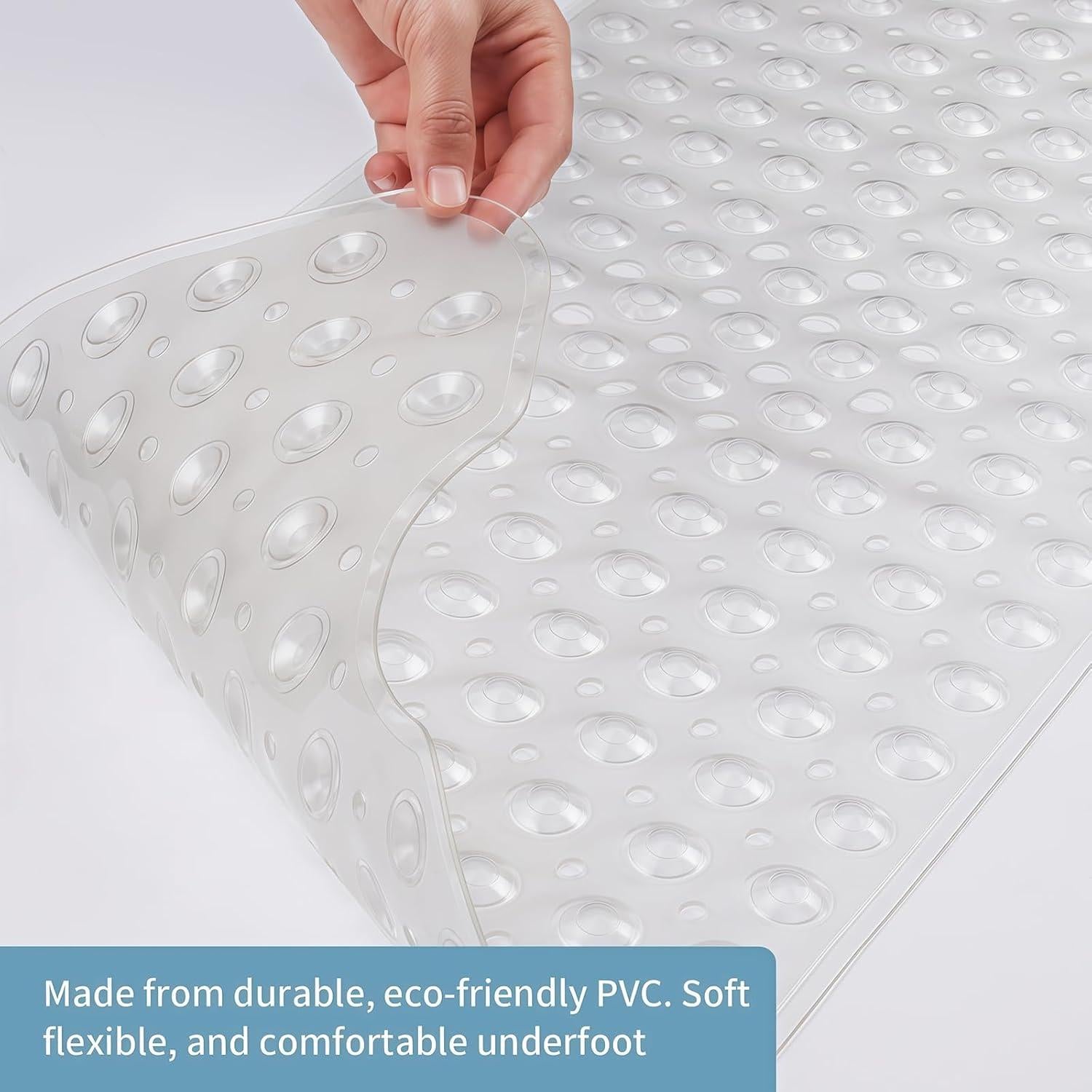 Alfombra de Ducha Antideslizante Tcbelosion 100x40 cm PVC