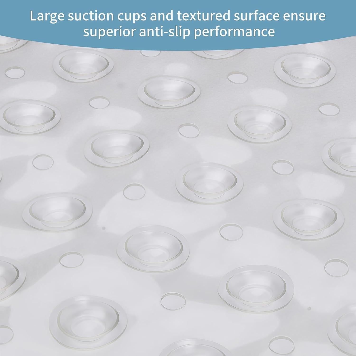 Alfombra de Ducha Antideslizante Tcbelosion 100x40 cm PVC