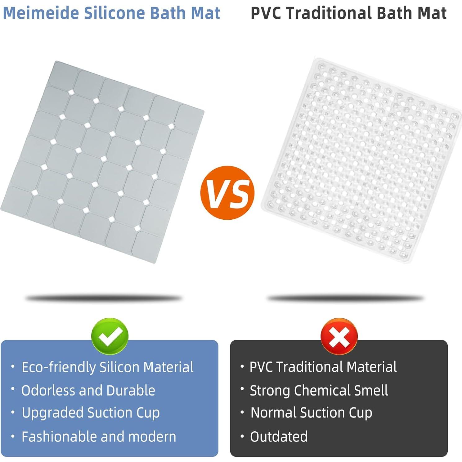 Alfombrilla de Ducha Antideslizante MeimeiDe 53x53 cm Gris