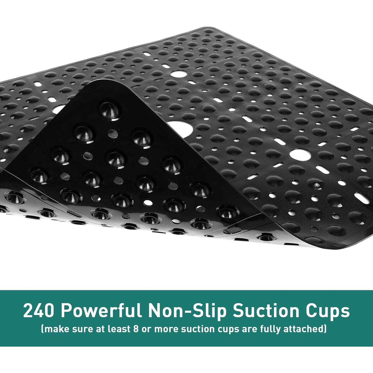 Alfombrilla de Ducha Antideslizante Naoloture 68.58x68.58cm Negra