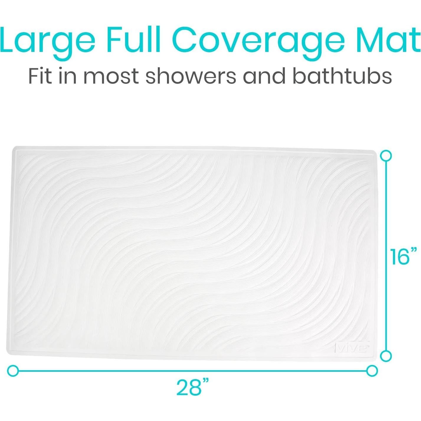 Alfombrilla de baño antideslizante Vive XL 71x40 cm con ventosas