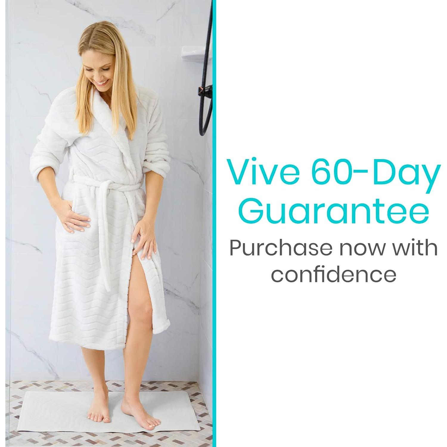 Alfombrilla de baño antideslizante Vive XL 71x40 cm con ventosas