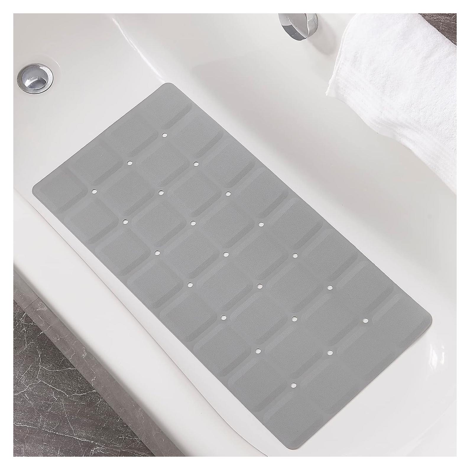 Alfombrilla de Baño Antideslizante Webos Plegable 71x36cm Gris