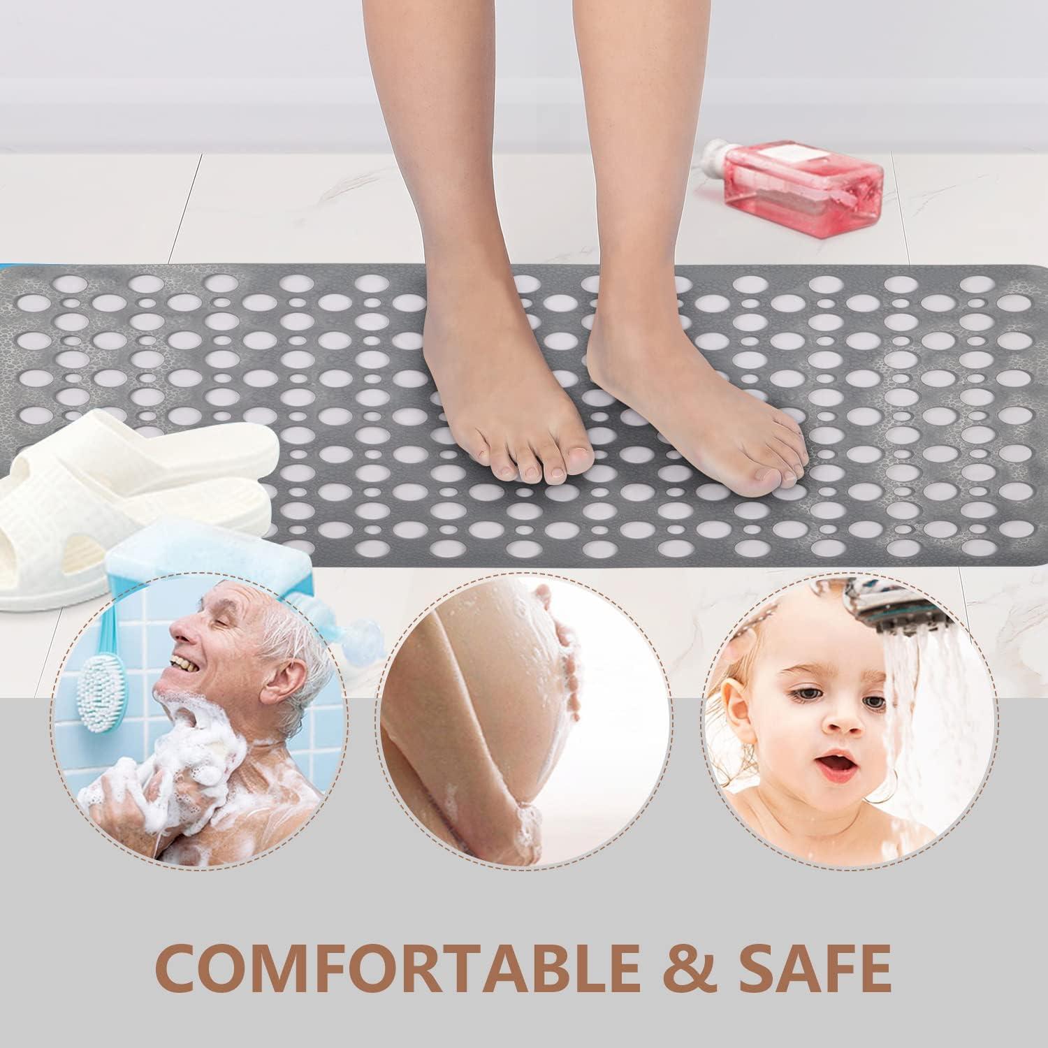 Alfombra de Baño Antideslizante Sheepping 76x43 cm Gris