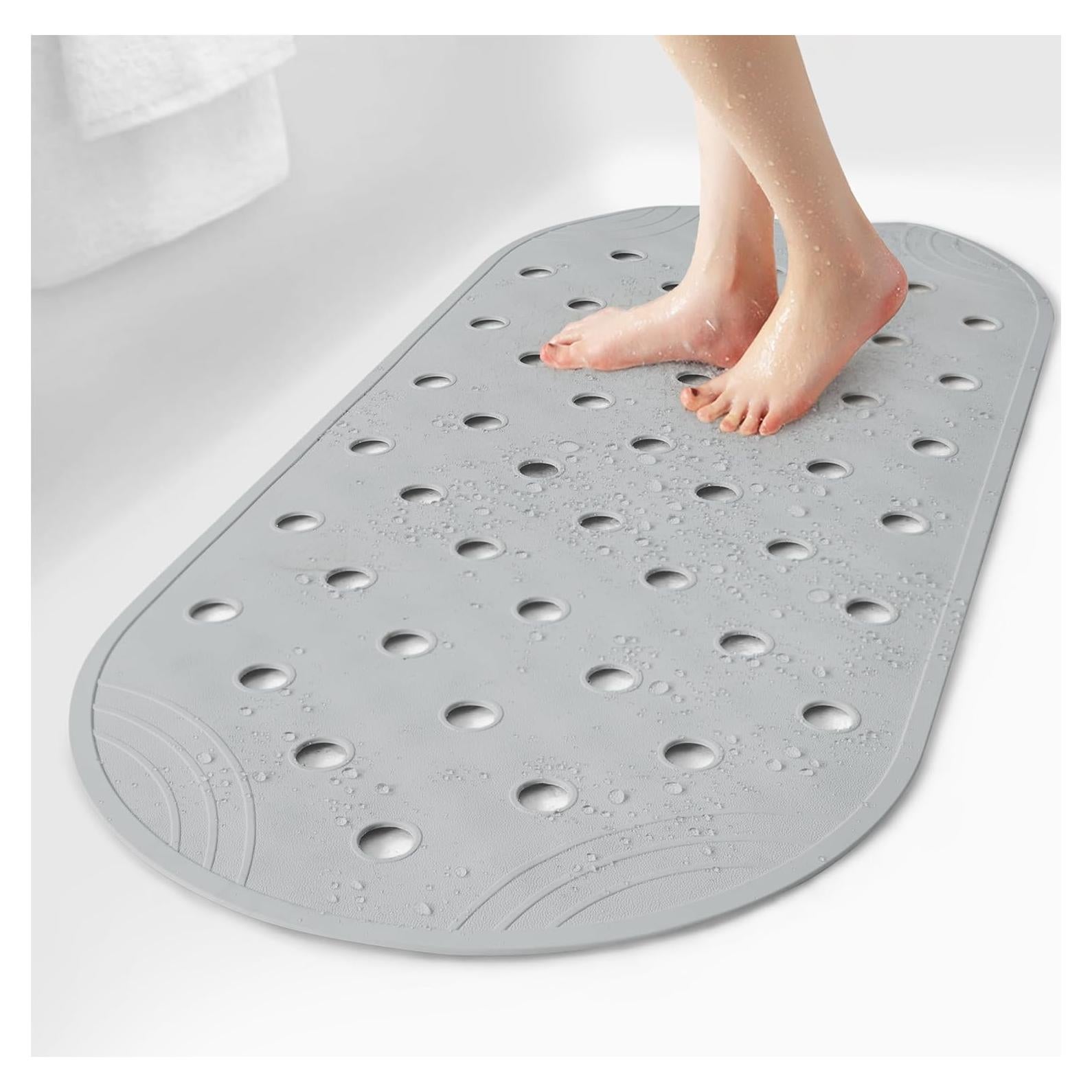 Alfombrilla de Baño Antideslizante SelfSuite 79x36 cm Gris