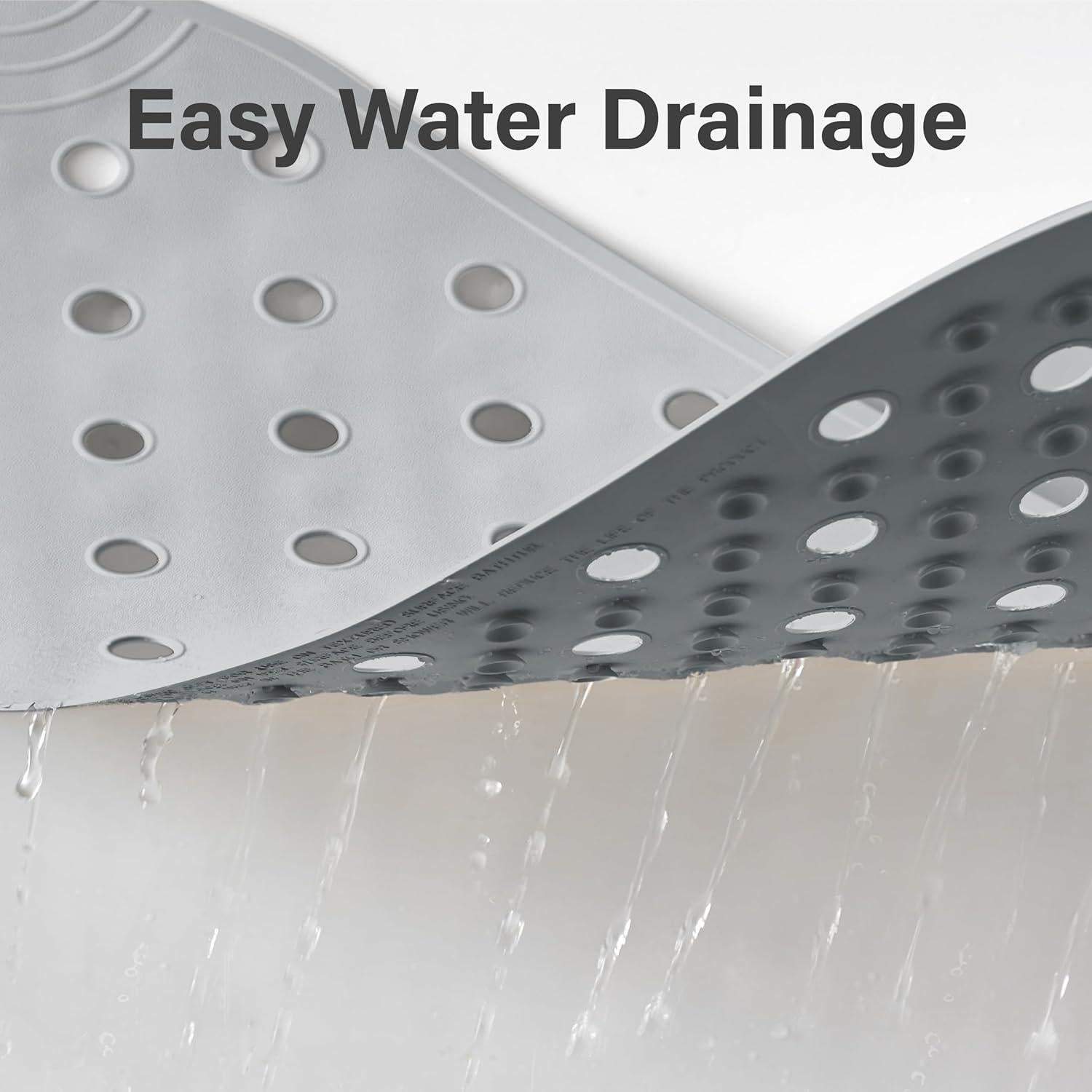 Alfombrilla de Baño Antideslizante SelfSuite 79x36 cm Gris