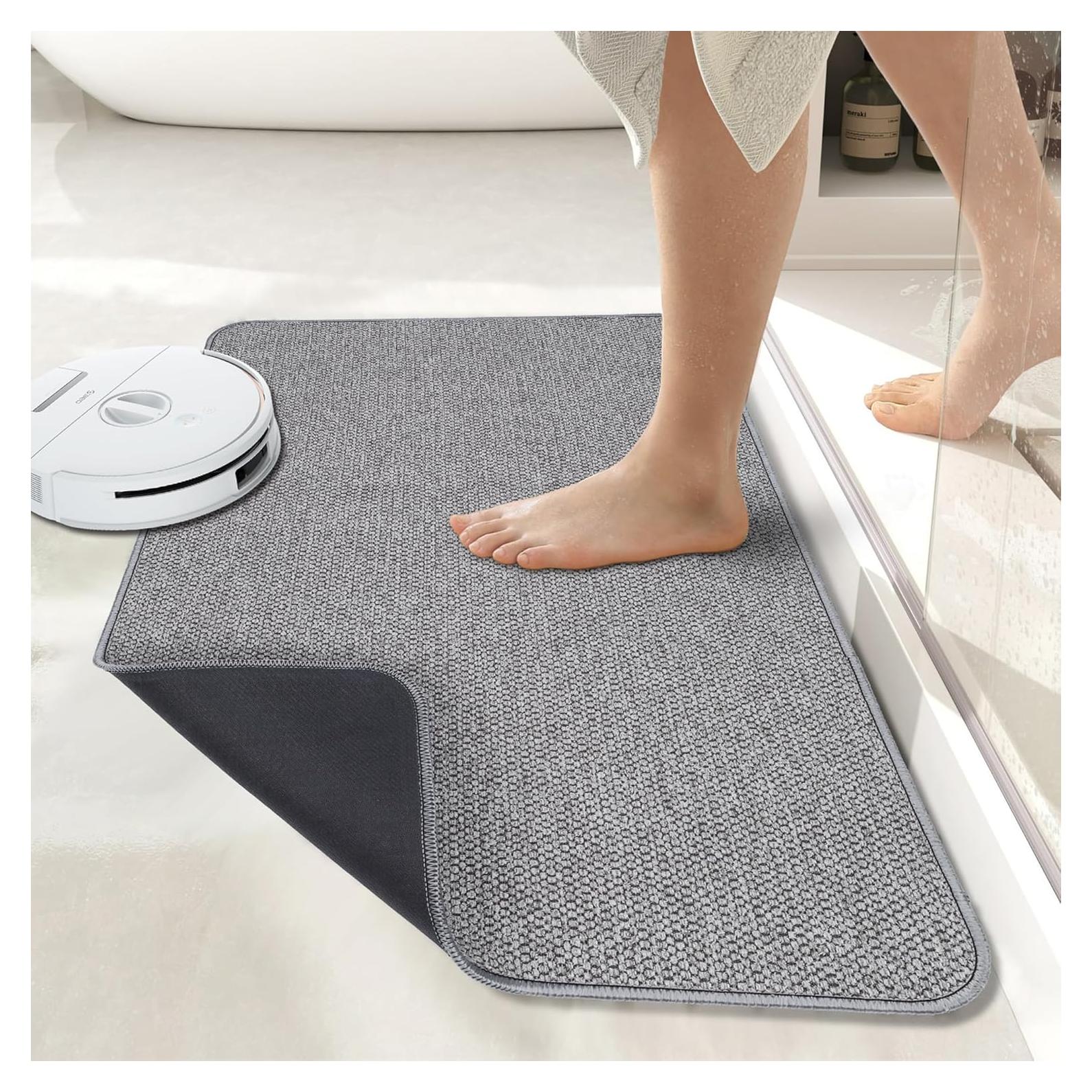 Alfombra de Baño Antideslizante Bosap DMG27 Gris 43x69cm