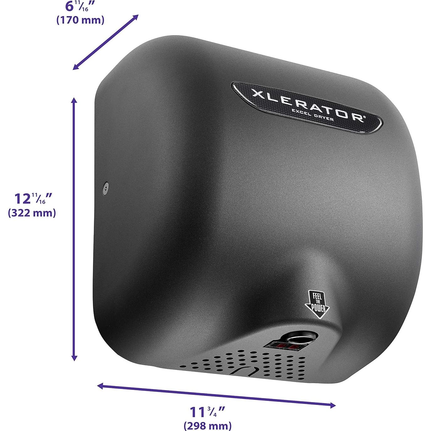 Secador de Manos Automático Excel Dryer XLERATOR Grafito - Paquete de 2