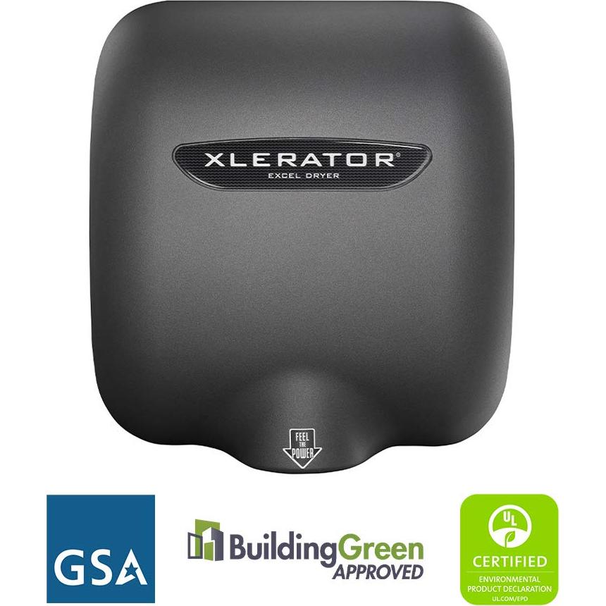 Secador de Manos Automático Excel Dryer XLERATOR Grafito - Paquete de 2