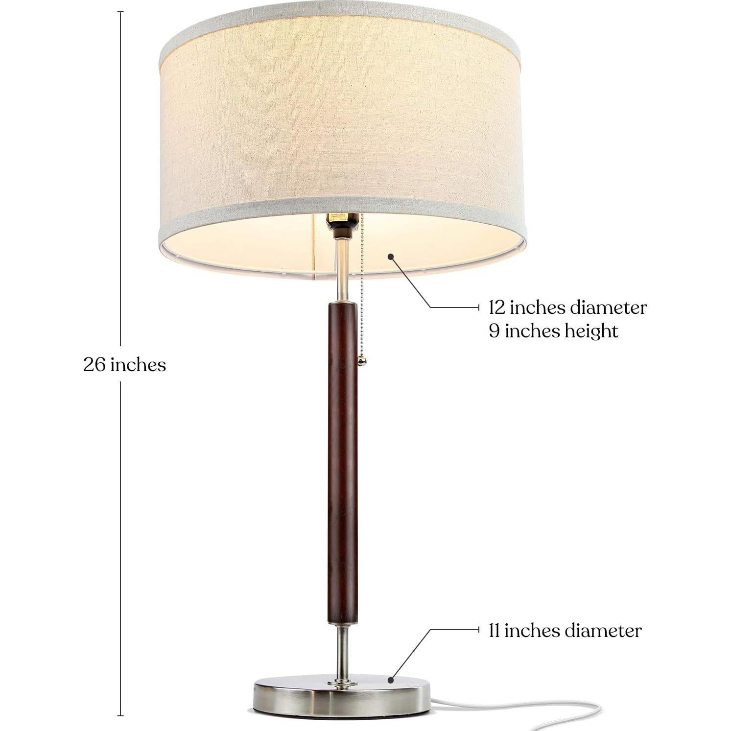 Lámpara de Mesa LED Brightech Carter - Diseño Moderno 30.5cm