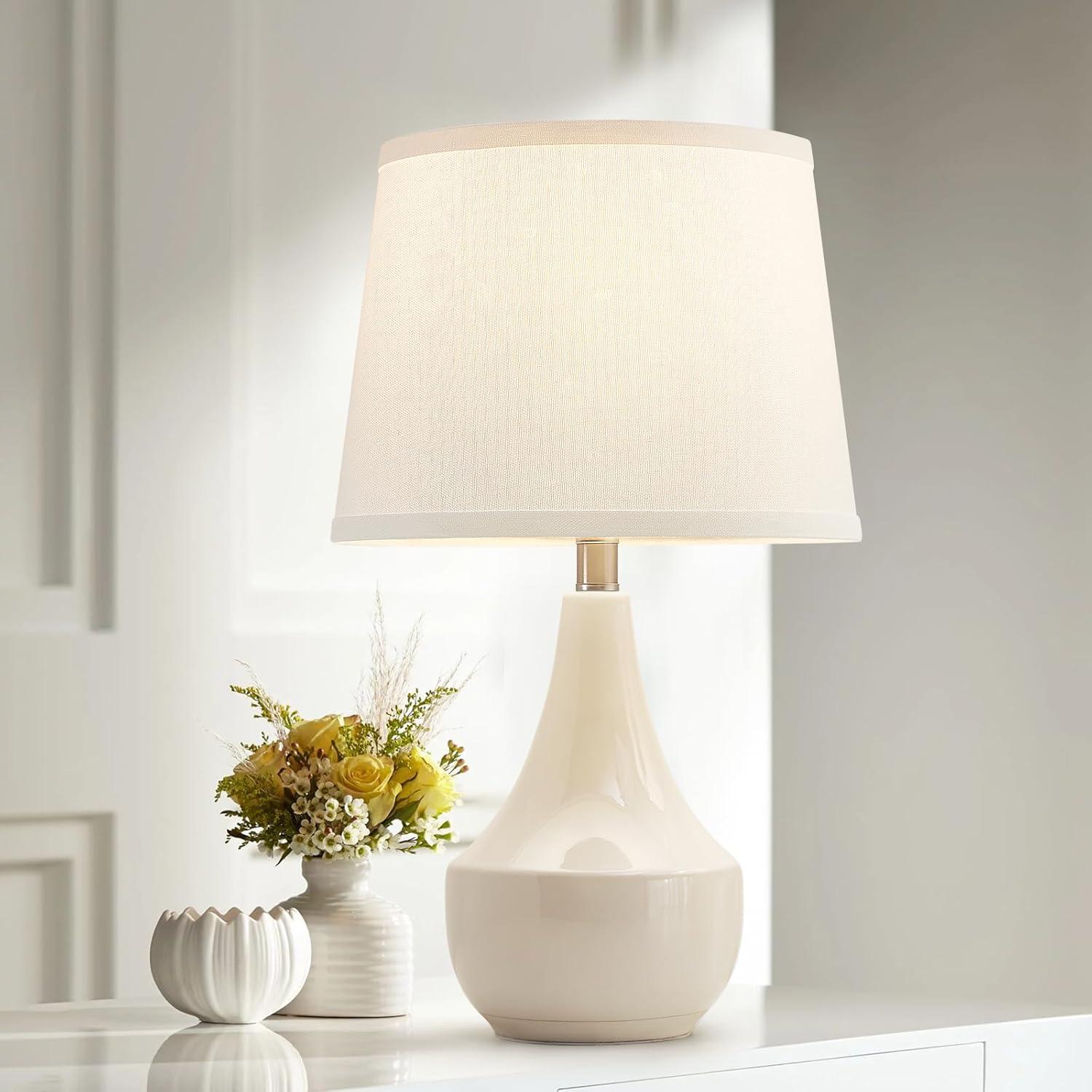 Juego de 2 Lámparas de Mesa GyroVu Cerámica 47 cm LED