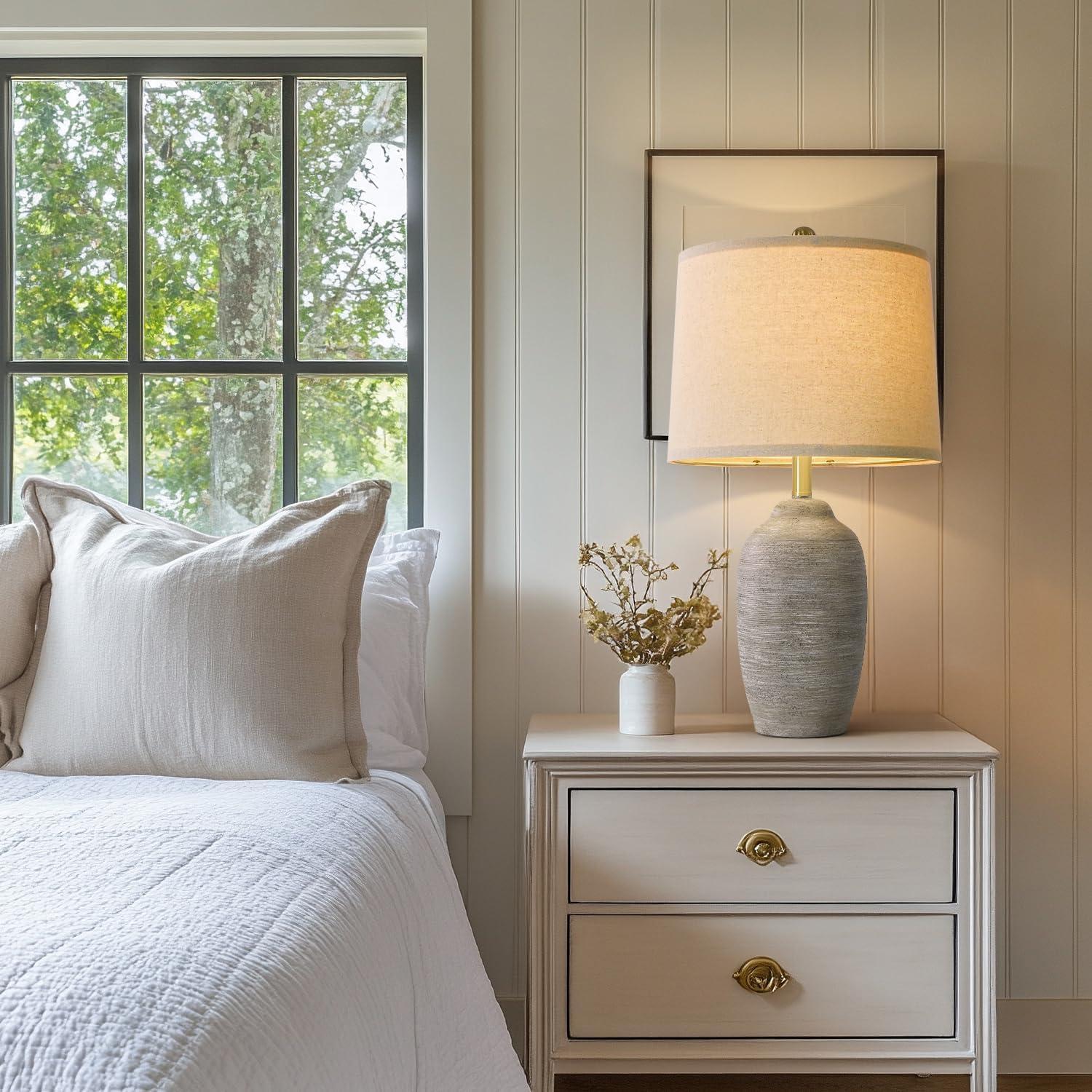 Lámpara de Mesa Cerámica Vintage USumkky 62.23 cm Rústica