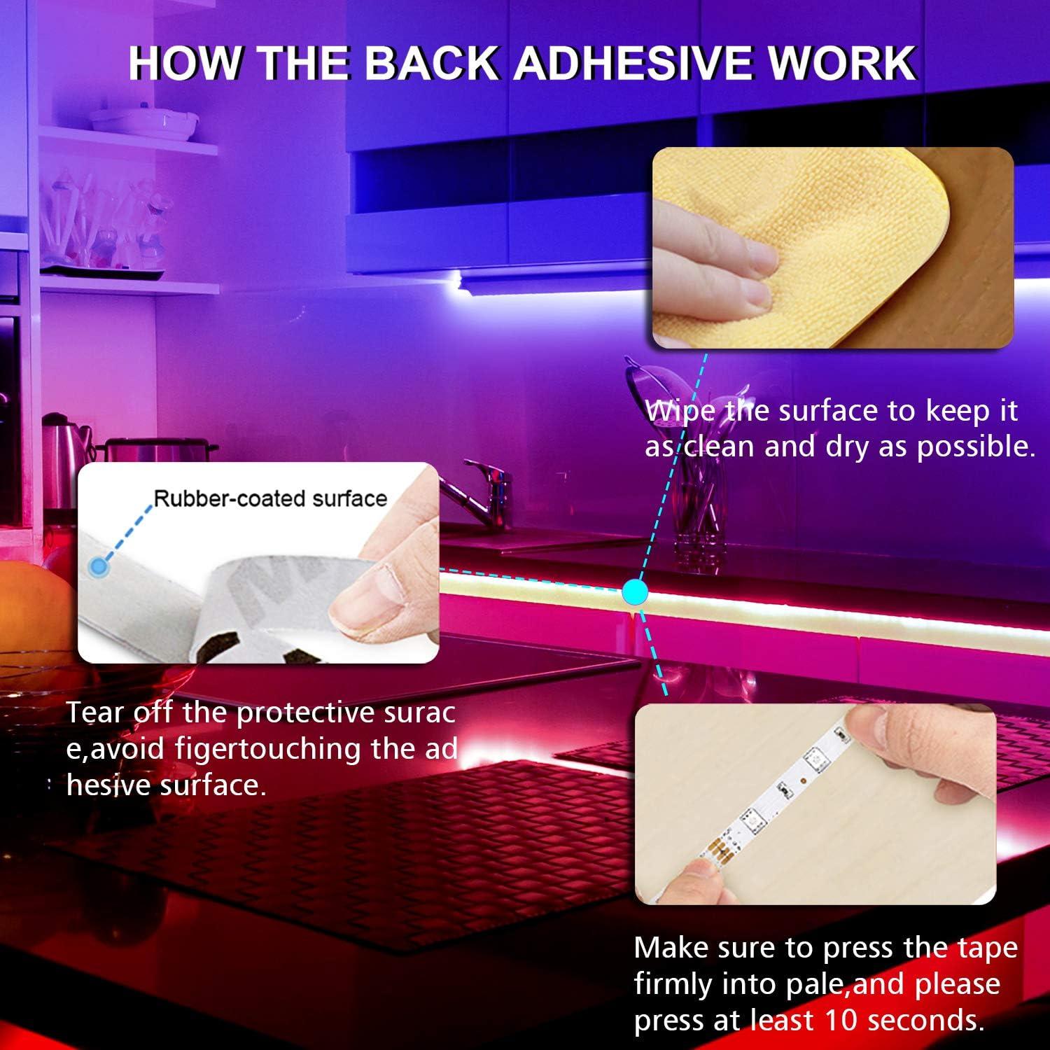 Tiras LED dalattin 7,62 m RGB con Control Remoto 44 Teclas