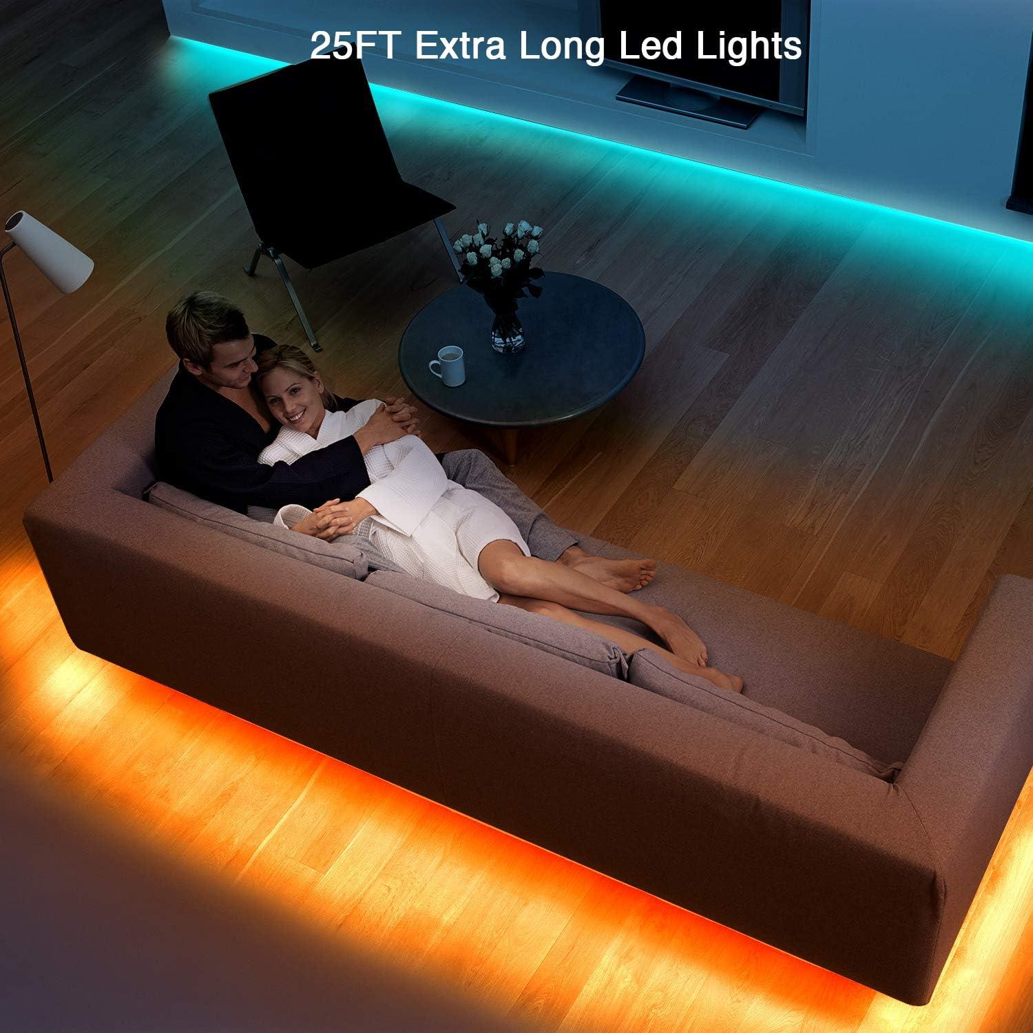 Tiras LED dalattin 7,62 m RGB con Control Remoto 44 Teclas