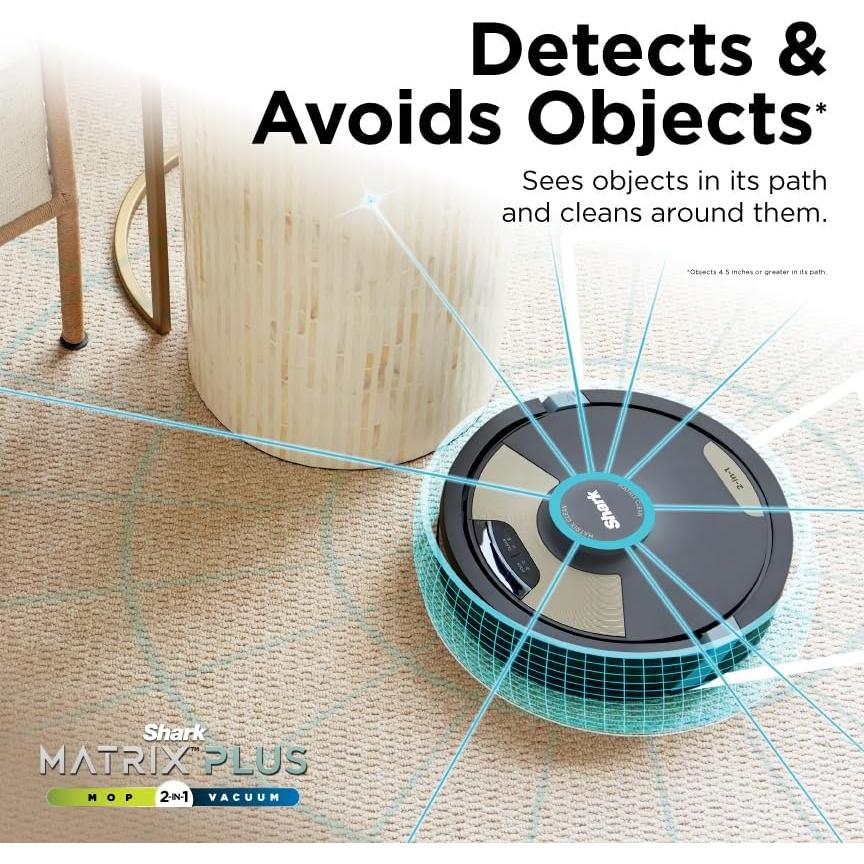 Aspiradora Robot Shark Matrix Plus 2 en 1 HEPA Autovaciable