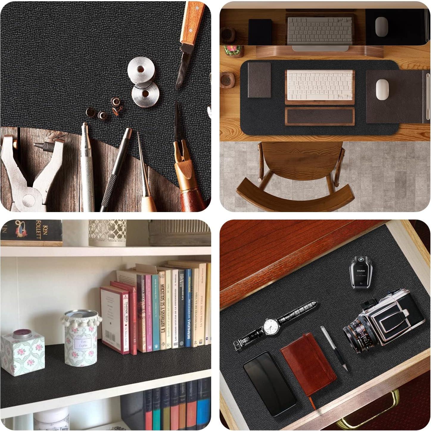 Forro de Estante WochiTV Antideslizante 30x150 cm Negro