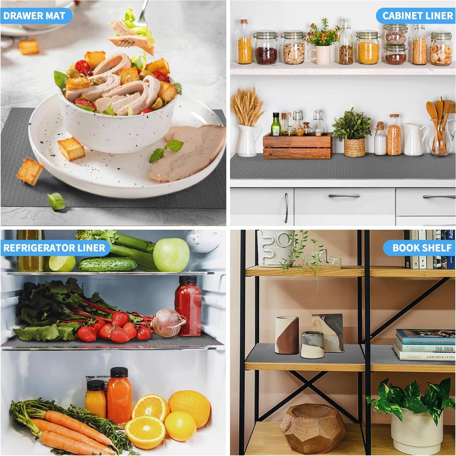 Forro de Estante Bloss Gris 44.96x149.86 cm Vinilo