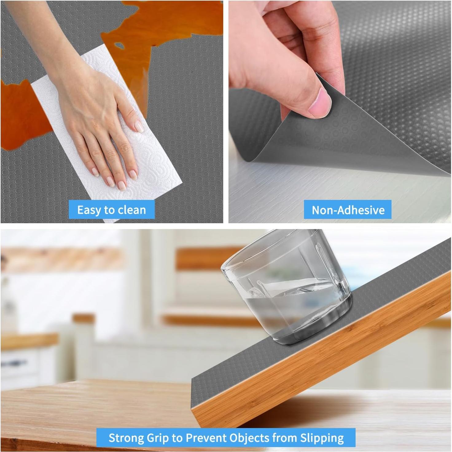 Forro de Estante Bloss Gris 44.96x149.86 cm Vinilo