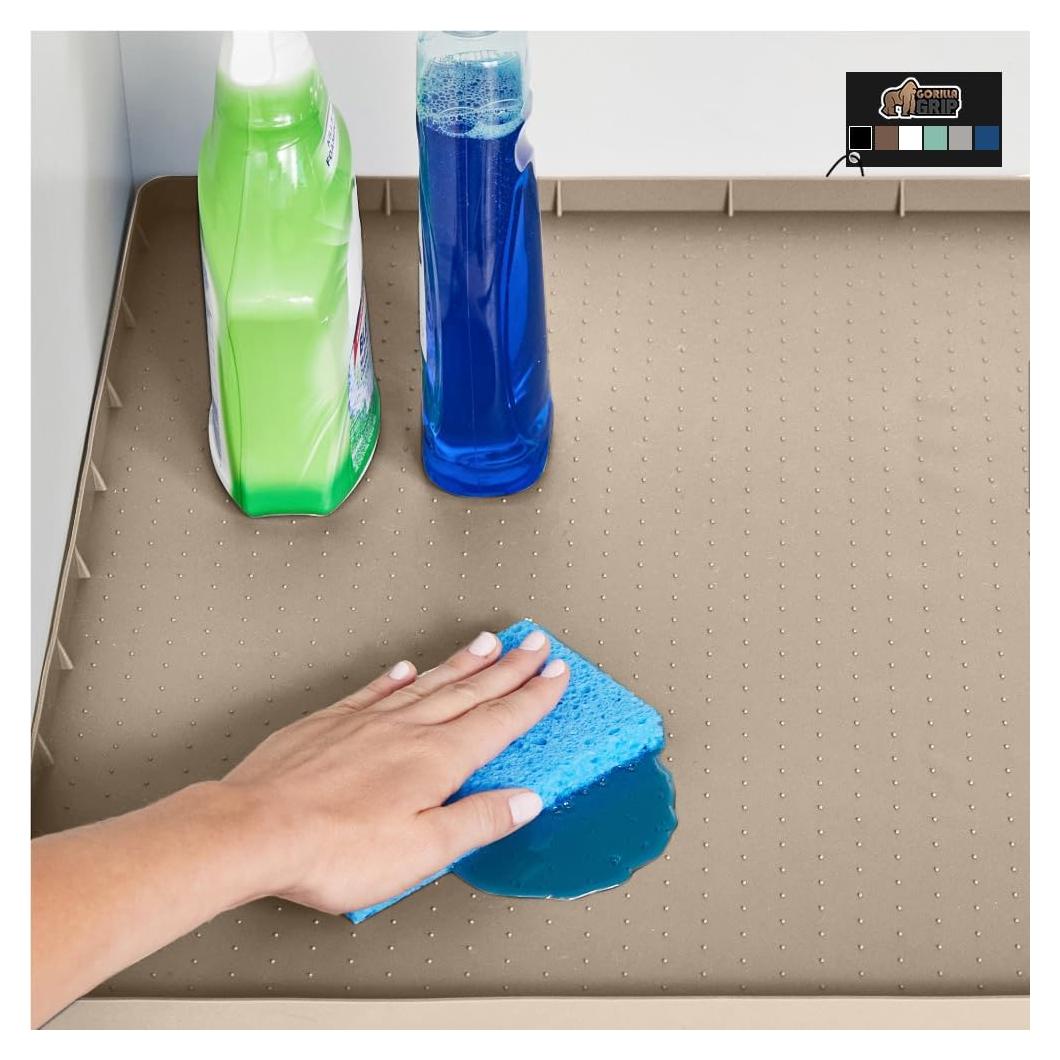 Tapete de Silicona Impermeable GORILLA GRIP 48x55 cm Beige