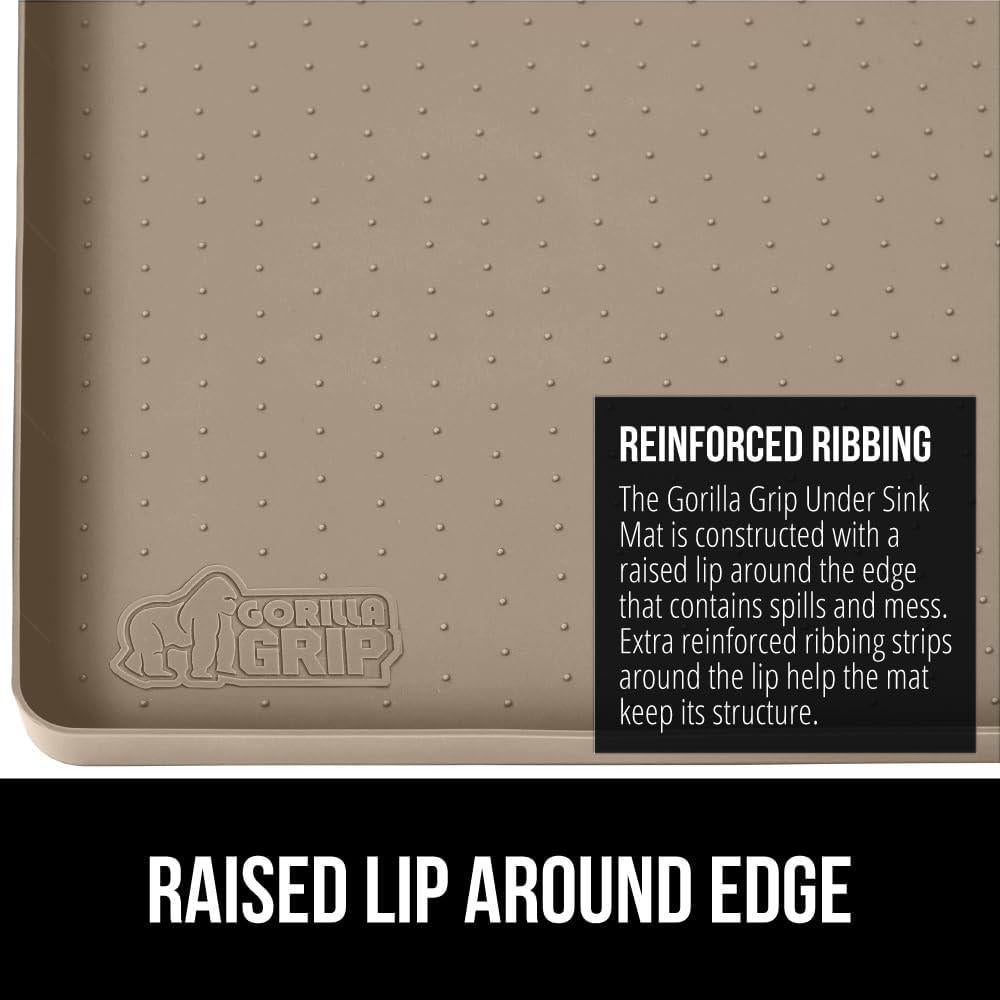 Tapete de Silicona Impermeable GORILLA GRIP 48x55 cm Beige