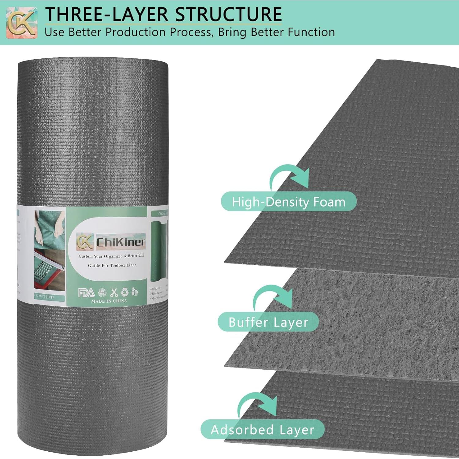 Alfombrilla de Espuma ChiKiner 16x489 cm Gris Engrosada