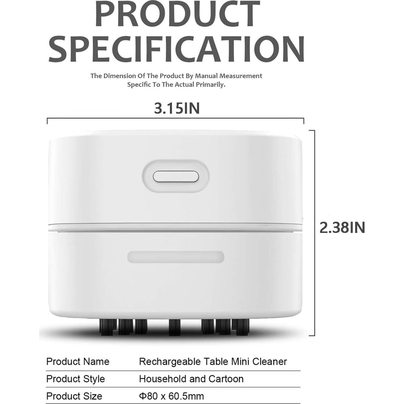 Mini Aspiradora Portátil Decebaya Aspiradora Deesk USB 200ml