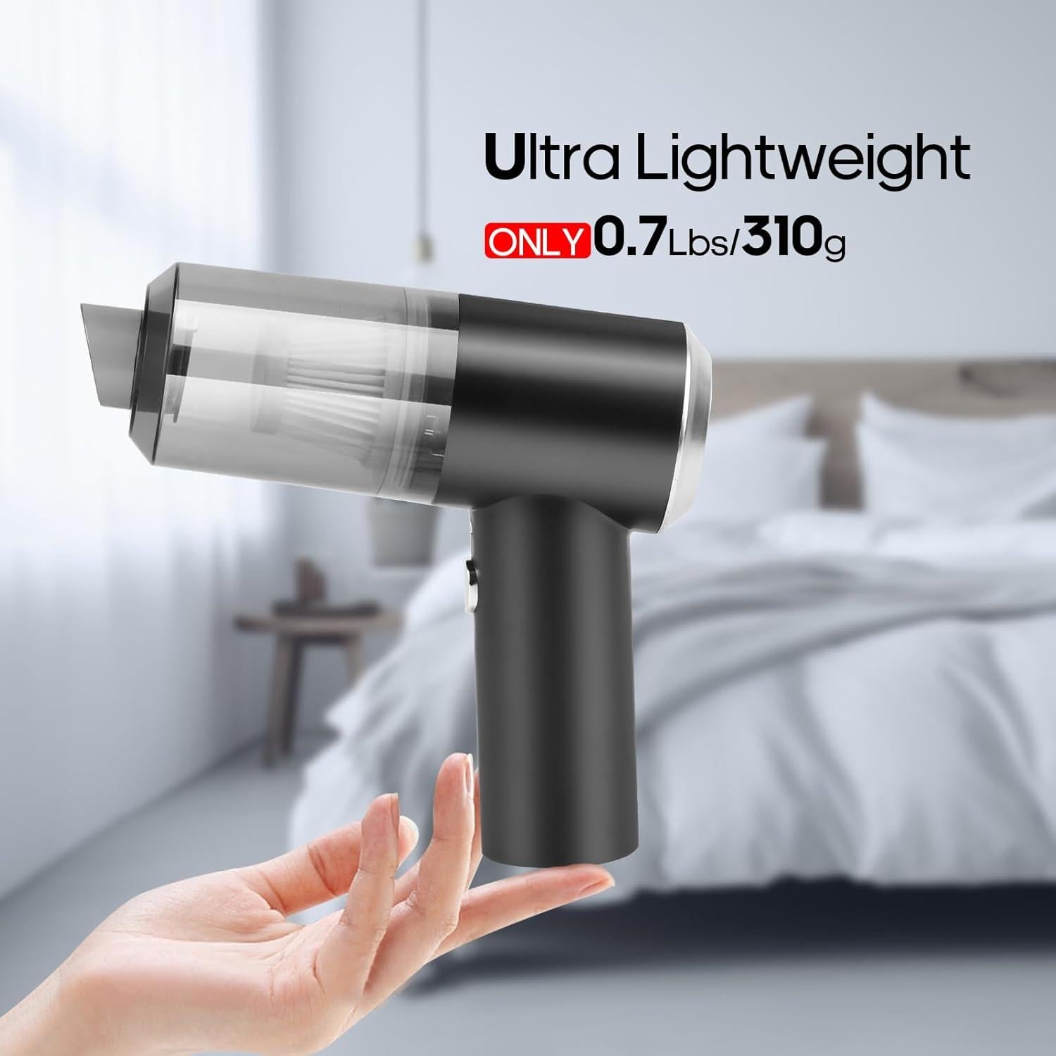 Mini Aspiradora Inalámbrica Auloea V01 60W HEPA Portátil