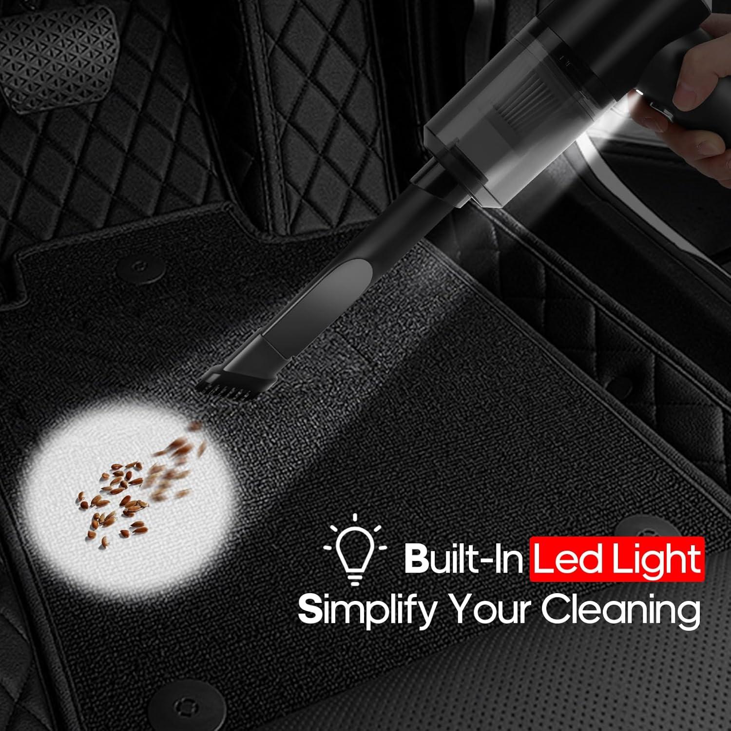 Mini Aspiradora Inalámbrica Auloea V01 60W HEPA Portátil