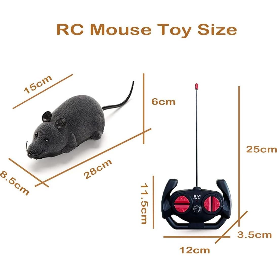 Juguete Interactivo para Gato Giveme5 Rata RC Realista 15cm